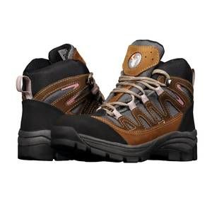 NEW BERRENDO women steel toe work boots in brown
